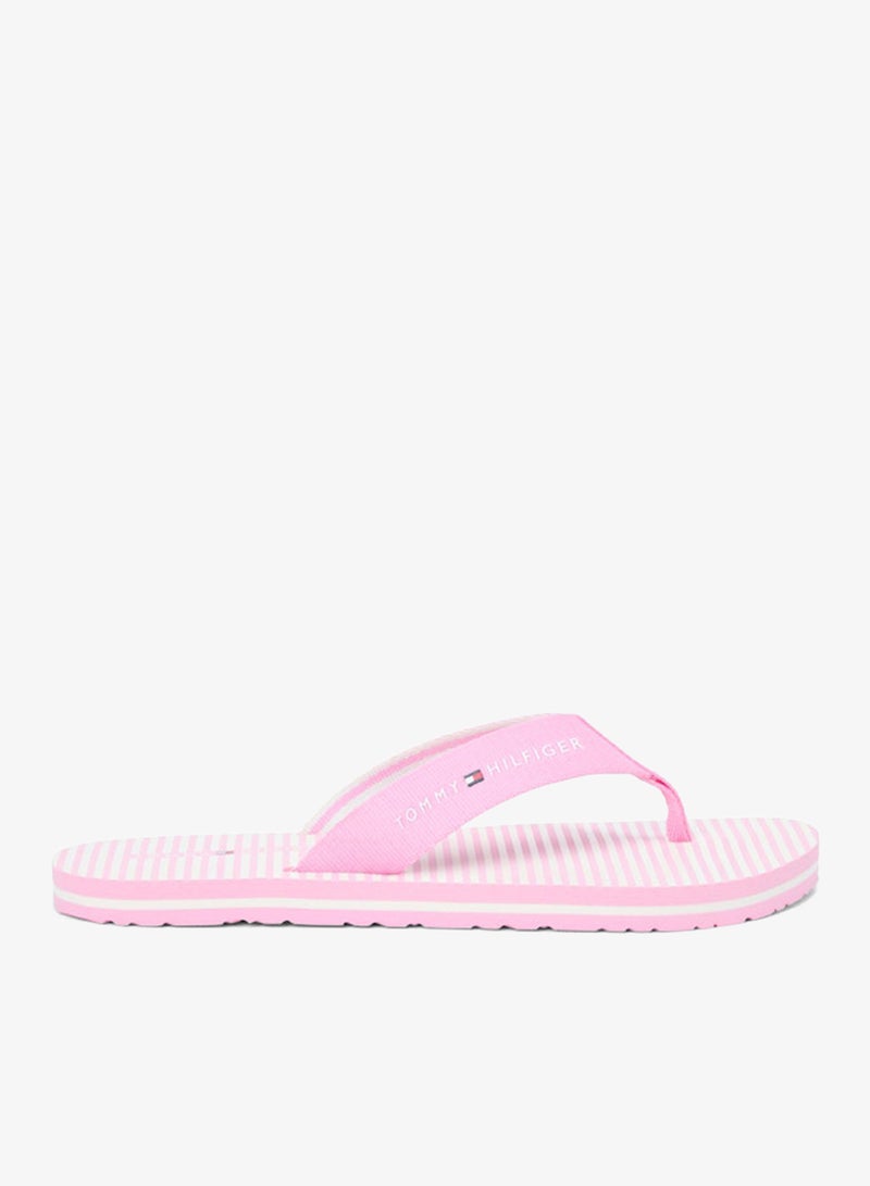 TOMMY HILFIGER Webbing Strap Ithaca Stripe Flip-Flops - Image 1